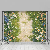 Aperturee - Aperturee Floral Country Road Fresh Sweet Wedding Backdrop